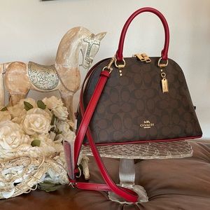 NWT COACH Katy Satchel In Signature Canvas